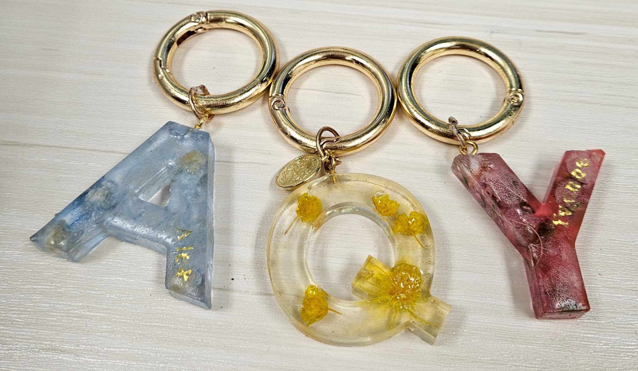 滴膠字母鎖匙扣工作坊